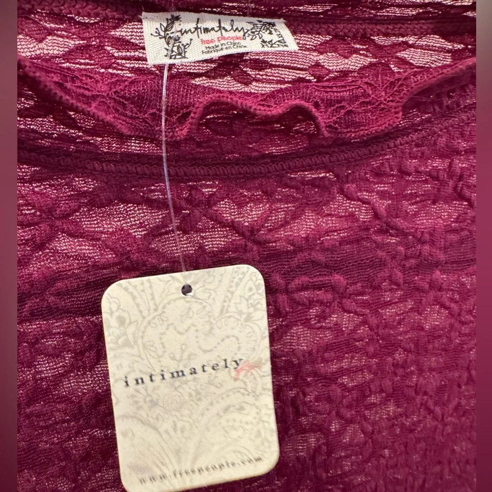 Free People Intimately | From The Start Mockneck Long Sleeve Textured Top - NWT